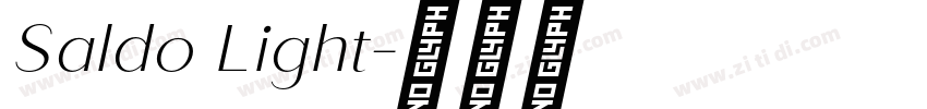 Saldo Light字体转换